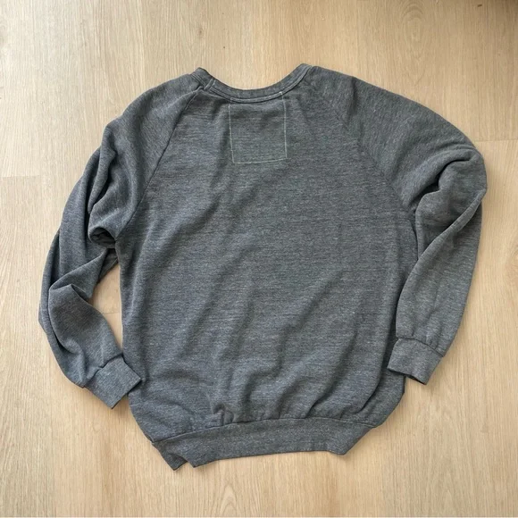 Aviator Nation Gray Sweater with Red Heart - Picture 10 of 15